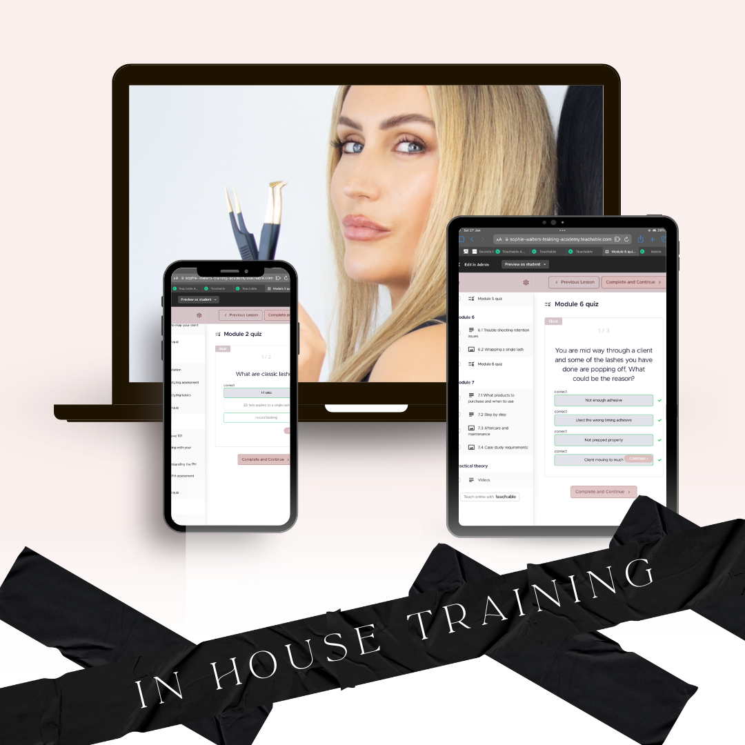 3 day master lash application course (In-house)